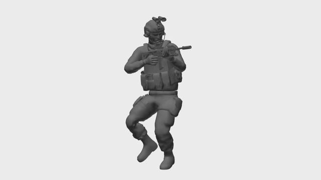 Game Animation - Locomotion Rifle Walk Strafe Right Stop (3ds Max and Maya) смотреть онлайн