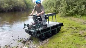 2 х гусеничныйц мини вездеходик, тест драйв