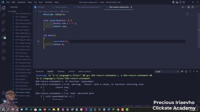 031 - Return Statement in C Language Programming | C Tutorials for Beginners смотреть онлайн