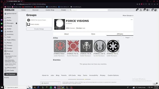 How to join The Galactic Empire discord and roblox group (FORCE) смотреть онлайн