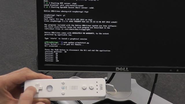 Raspberry Pi + Wii Remote + Python = Awesome!! смотреть онлайн