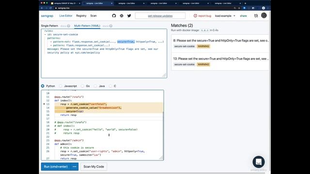 Detect complex code patterns using semantic grep смотреть онлайн
