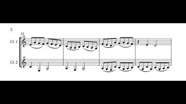 Easy Clarinet Duet: 