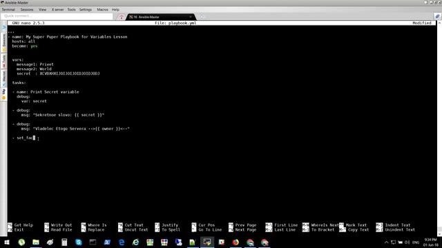 11-Ansible - Переменные - Debug, Set_fact, Register.mp4 смотреть онлайн