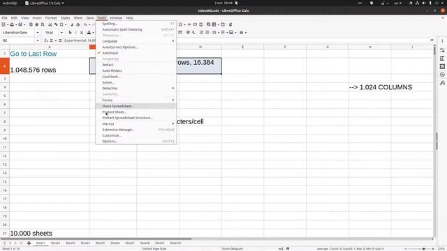 Spreadsheets limits in LibreOffice Calc + Experimental Settings смотреть онлайн