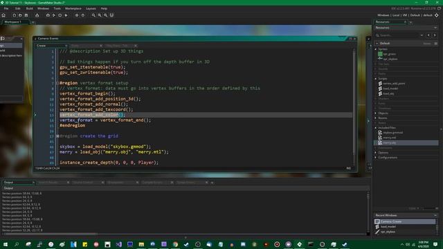 Vertex Buffers - Advanced Use - 3D Games in GameMaker смотреть онлайн