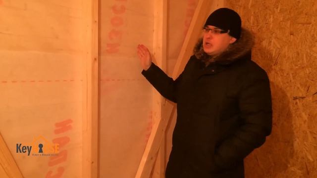 Строительство каркасного дома 6 на 8. День 23. Внутренние стены и потолки. смотреть онлайн