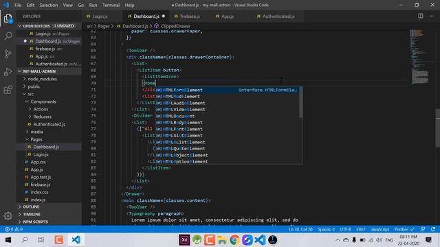 Dashboard UI - React Js | (Part - 4) Ecommerce Admin Panel | Hindi Tutorial 2020 смотреть онлайн