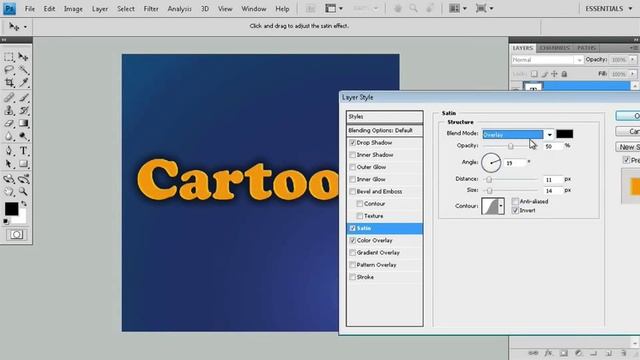 Adobe Photoshop CS4 Essentials Text Effects смотреть онлайн