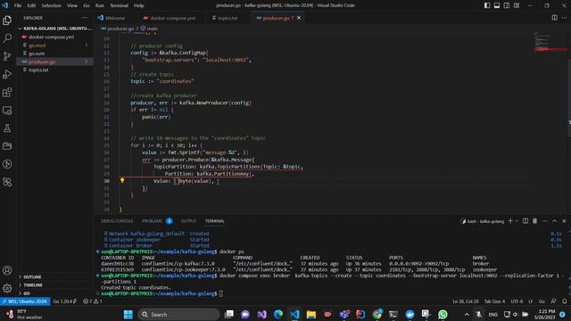 How to use Apache Kafka with Golang Stepe by Step смотреть онлайн