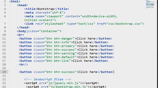 6. Buttons in Bootstrap (Hindi) смотреть онлайн