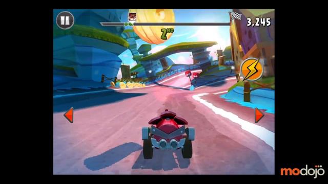 Angry Birds Go! Play-through (iPhone/iPad) Seedway Track 1: 4th Race смотреть онлайн