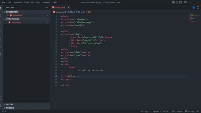 How to make Calendar with HTML, CSS and Javascript смотреть онлайн