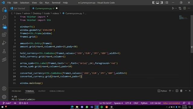 Build a Real Currency Converter Application using Python. смотреть онлайн