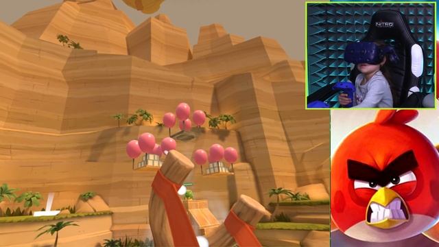 Angry Birds VR - Isle of Pigs Gameplay (Virtual Reality games) смотреть онлайн