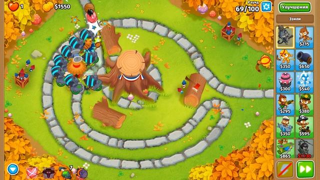 Прохождение Bloons TD 6! Пенёк: Сложный, Чемпанзе (Chimps)! Блунс ТД (БТД, BTD, BTD6)!