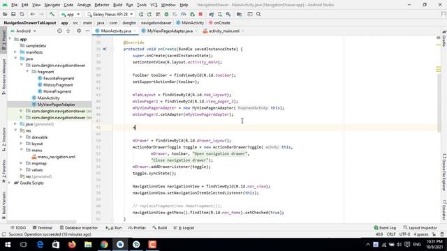 Navigation Drawer + TabLayout + ViewPager2 + Fragments (Fix Deprecated) - [Project Template - #6] смотреть онлайн