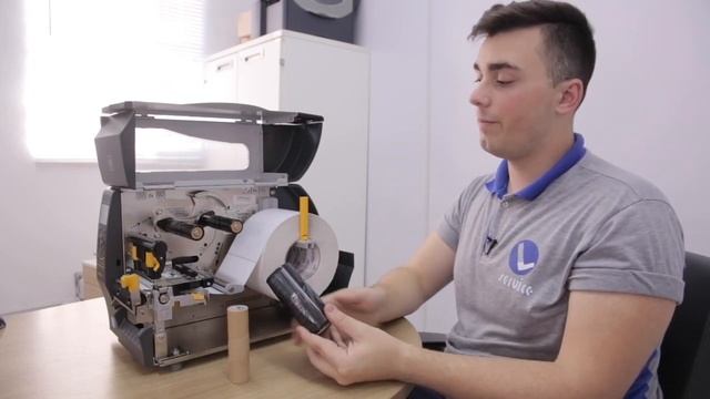 Impressora Zebra ZT230 com peel off / destacador / descolador / смотреть онлайн