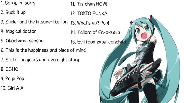 Vocaloid playlist | Miku, GUMI, MEIKO, Rin, Len, Luka смотреть онлайн