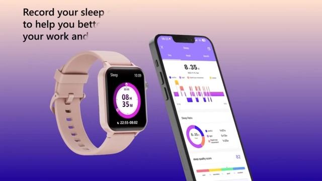 IOWODO Smart Watch for Men Women - 1.85''HD Screen with Make and Answer Calls, смотреть онлайн