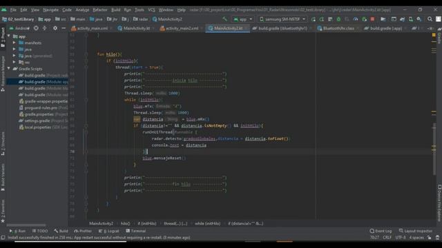Radar android studio arduino java y kotlin смотреть онлайн