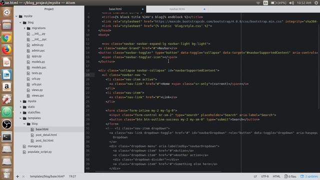 Learn Django - The Easy Way | Bootstrap Navbar | Tutorial - 20 смотреть онлайн