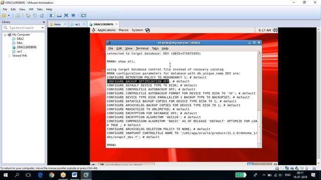 Oracle database administration - RMAN PART I смотреть онлайн