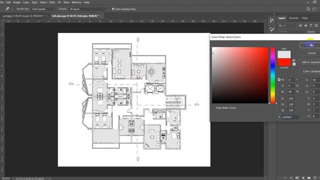 Full Photoshop Course | Class 5 | Import from AutoCAD to Photoshop | Part 2 | Real-Time Tutorial смотреть онлайн