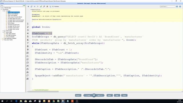 PHP Runner V10 Dynamic Tabs смотреть онлайн