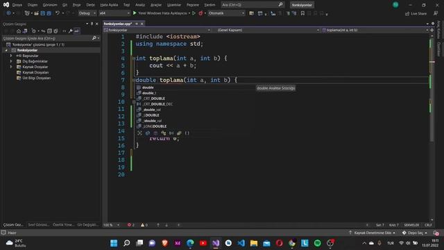 C++ Dersleri #18 - Fonksiyonların Aşırı Yüklenmesi смотреть онлайн