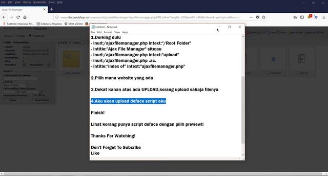 Cara Deface Website Method Ajax Filemanager! смотреть онлайн