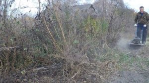 Косим очень высокую траву // Косилка Лоплош