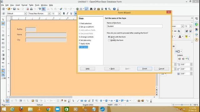 how to create form wizard in open office base # form wizard in database in open office base смотреть онлайн