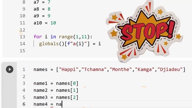 Programmatically assign values to a "string" variable in Python : The globals() Method смотреть онлайн