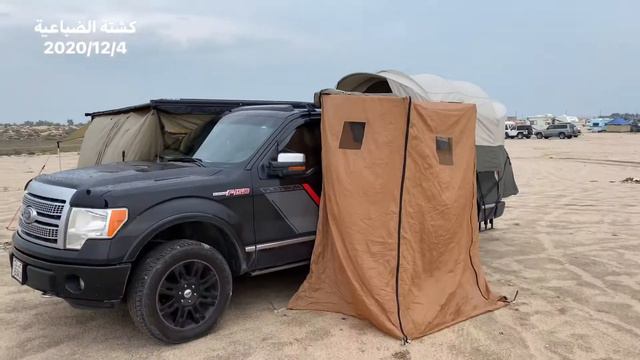 Camping with Kodiak Canvas Truck Bed Tent & Rhino Rack Awning& ARB Awning Room & iron man Shower Bo смотреть онлайн
