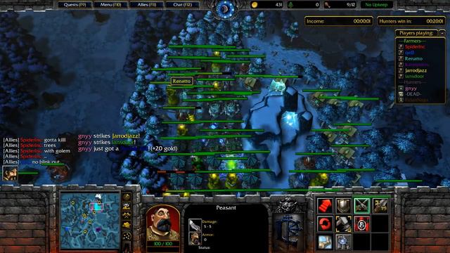 WarCraft 3 Farmer vs Hunter #159 Farmer смотреть онлайн