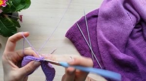 Вяжем джемпер из одного мотка Alize Angora Gold Ombre Batik. Как разрезать связанное полотно.