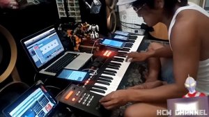 Roland XPS 10 sound demo with Loop music. Dj Martin Culture Bali one reggaeman