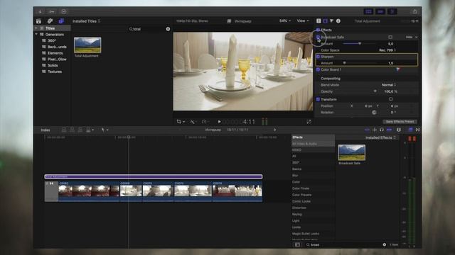 Базовый курс по FCPX | Урок 25. Эффекты смотреть онлайн