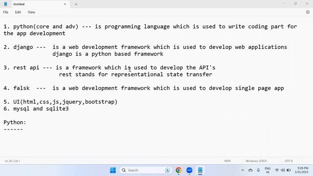 FULL STACK PYTHON tutorials || Demo - 1 || by Mr. Mohan Reddy On 31-03-2023 @9PM IST смотреть онлайн