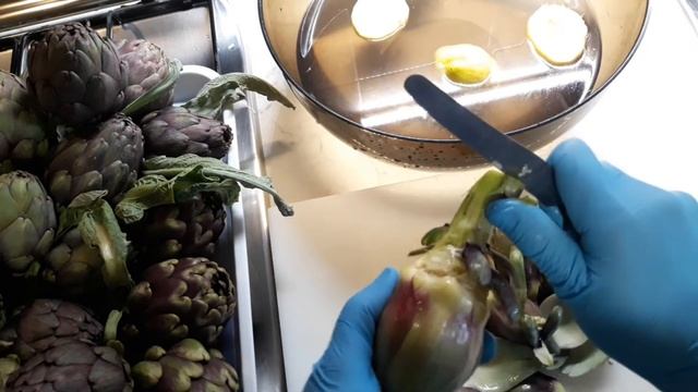 Come pulire carciofi / Как чистить артишоки смотреть онлайн