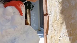 Реставрация садовой фигуры из гипса.restoration of a garden figure from plaster