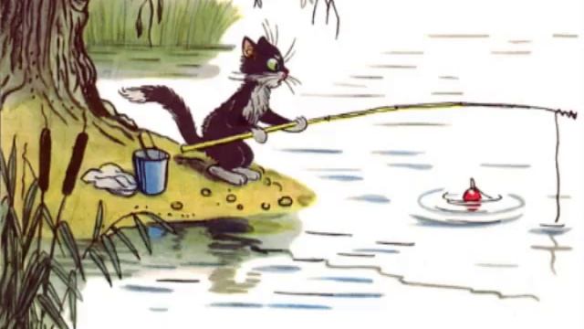 Кот рыболов   Мультфильм