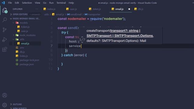 Email Account Verification - Node and Express смотреть онлайн