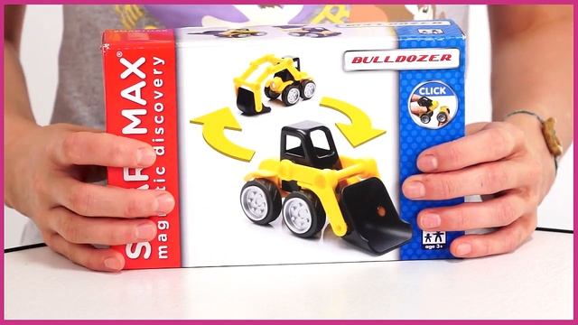 Bondibon Smart Max Магнитный конструктор Бульдозер ВВ0900) смотреть онлайн
