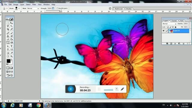 Photoshop 7 Blur tool lesson 12 Tamil смотреть онлайн