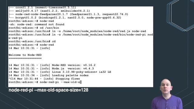 Installing Node RED on an Intel Edison смотреть онлайн