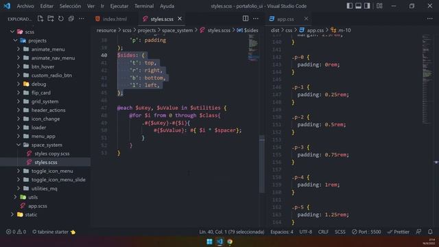 Sistema de espaciado - CSS(Sass) :D смотреть онлайн