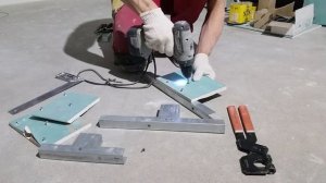 Как скрепить потолочный профиль (пп) с направляющим профилем (ппн) обычным просекателем